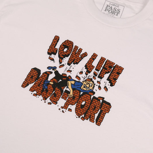 Passport Tee L.L BRICK White Pass Port Skateboard T-Shirt