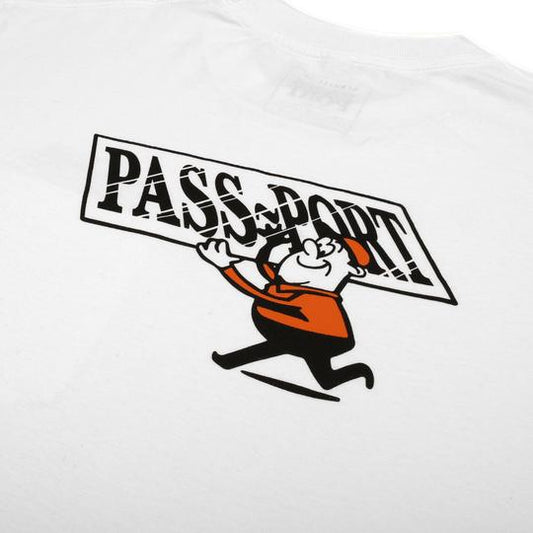 Passport Tee Mirror Man White Pass Port Skateboard T-Shirt