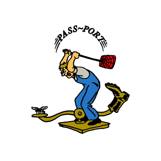 Passport Tee SWATTER WHITE Pass Port Skateboard T-Shirt