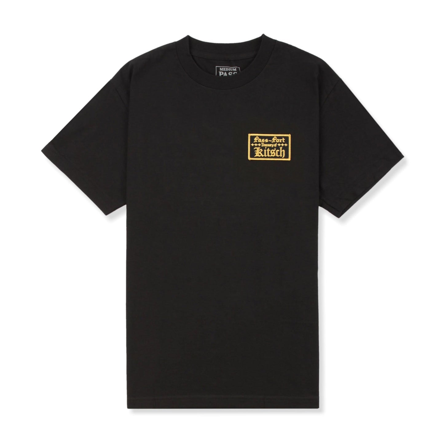 Passport Tee Treasury Patch Black Pass Port Skateboard T-Shirt