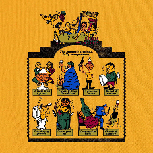 Passport Tee TRICKLE DOWN GOLD Pass Port Skateboard T-Shirt