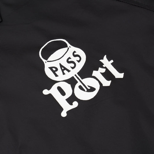 Passport Jacket Port Coach Black Pass~Port Skateboards Windbreaker
