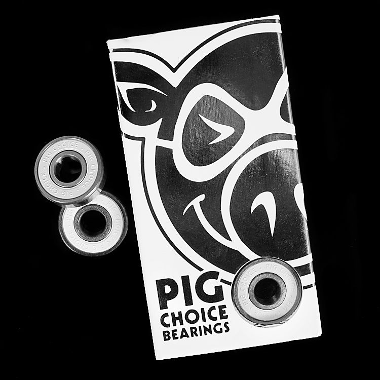 PIG Skateboard Bearings Choice Speed Pig White