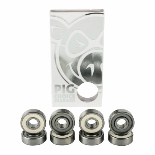 PIG Skateboard Bearings Choice Speed Pig White