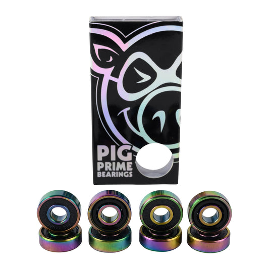 PIG Skateboard Bearings Prime Speed Black