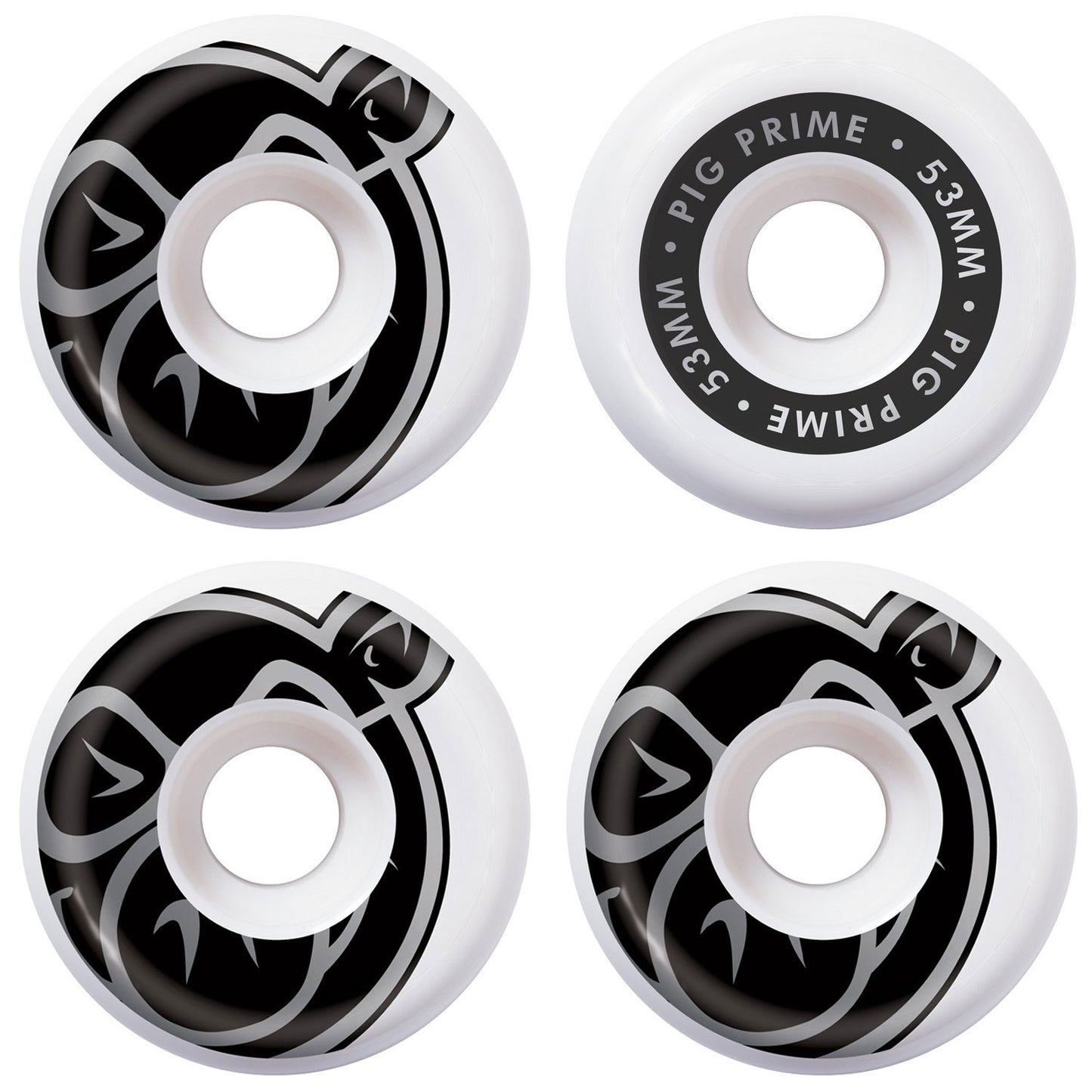 PIG Skateboard Wheels Prime Urethane 53mm