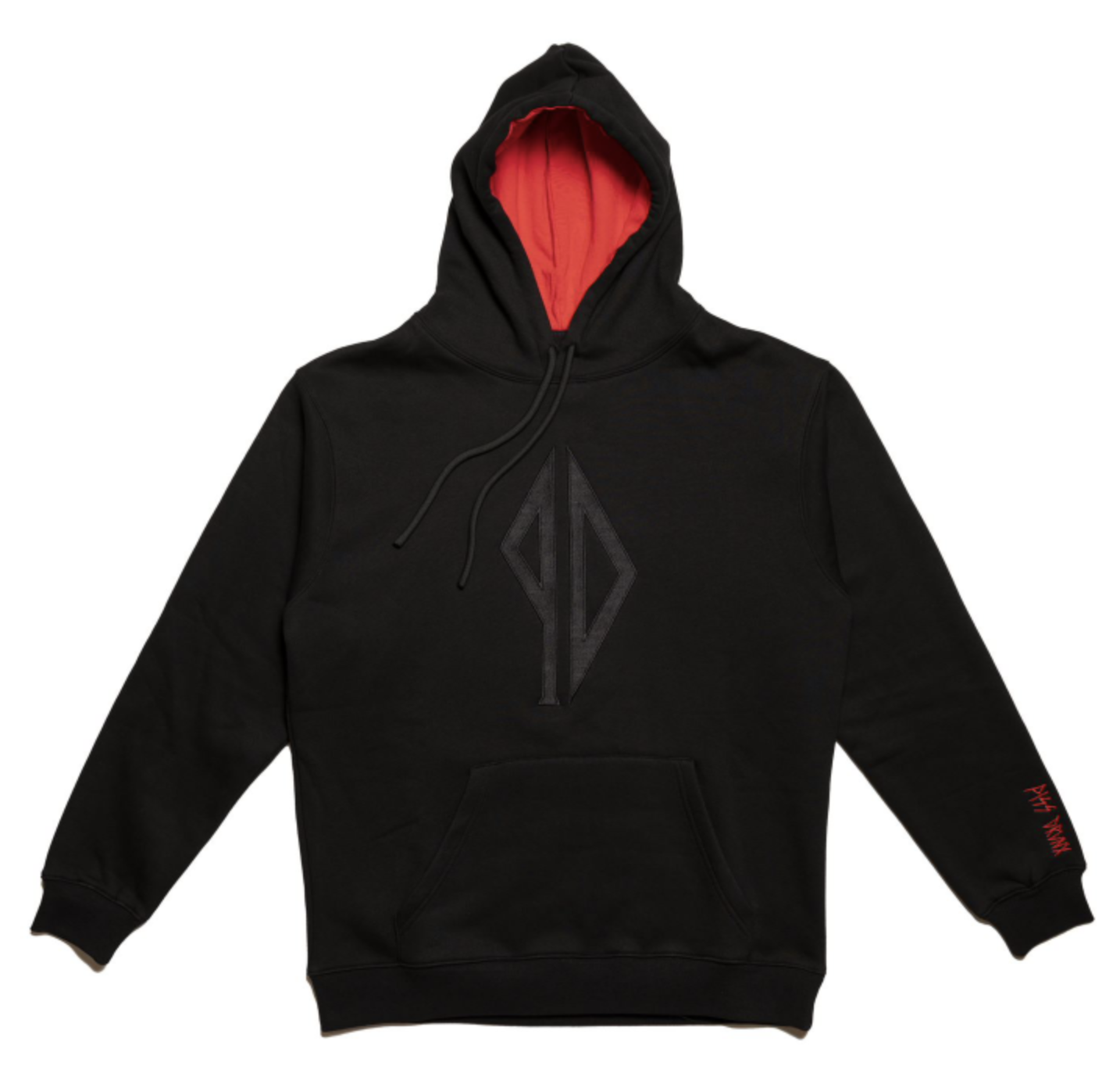 Piss Drunx Hood Lil Red Black Skateboard Pullover