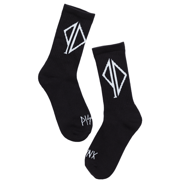 Piss Drunx Socks On Yr Toes Black SIZE 7-11 Crew Skateboard Sox