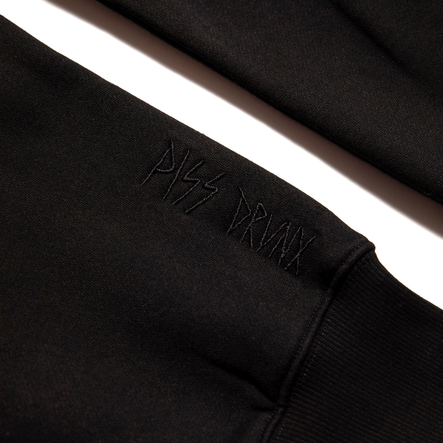 Piss Drunx x Lotties Moey Crew Web 8Ball Black Skateboard Crewneck