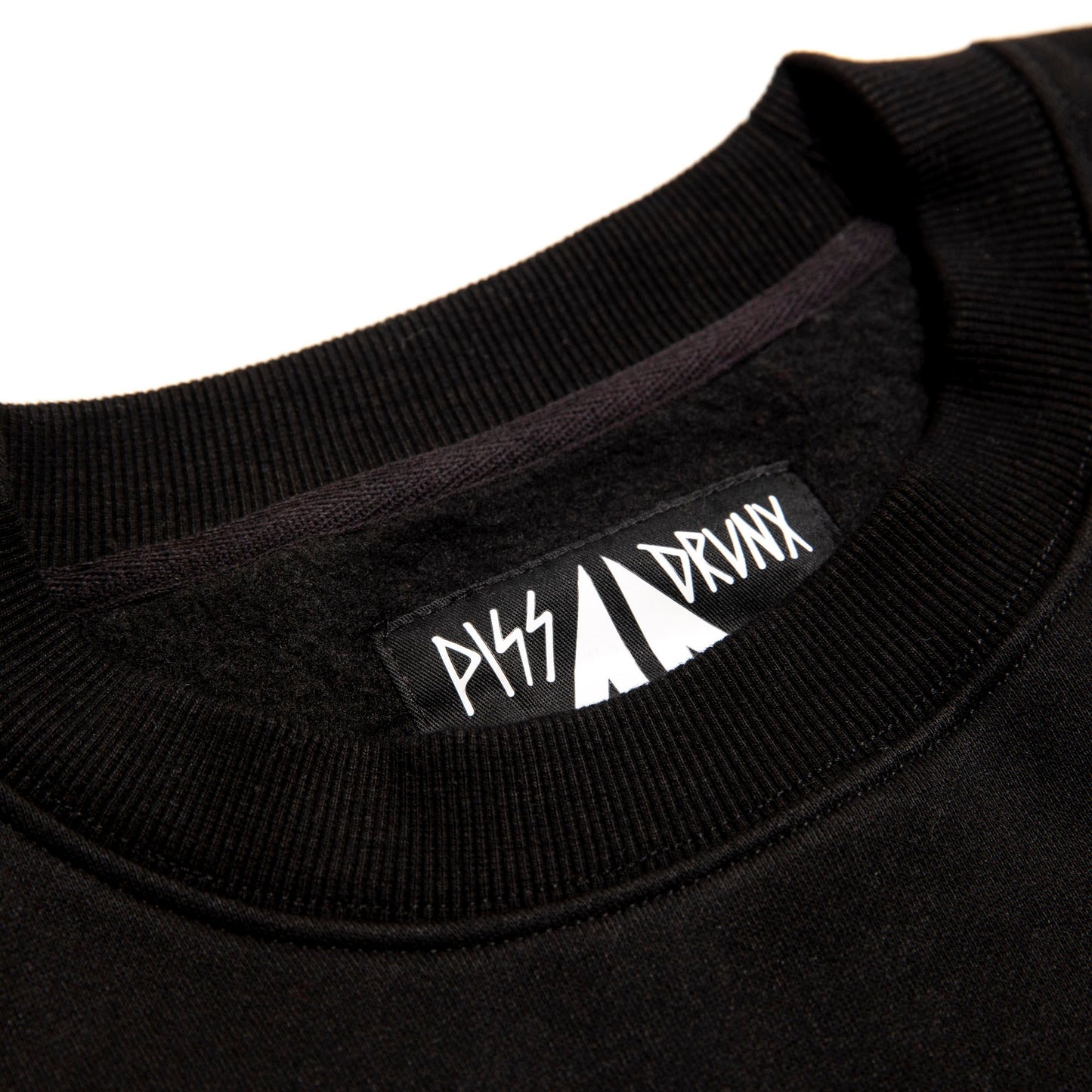 Piss Drunx x Lotties Moey Crew Web 8Ball Black Skateboard Crewneck