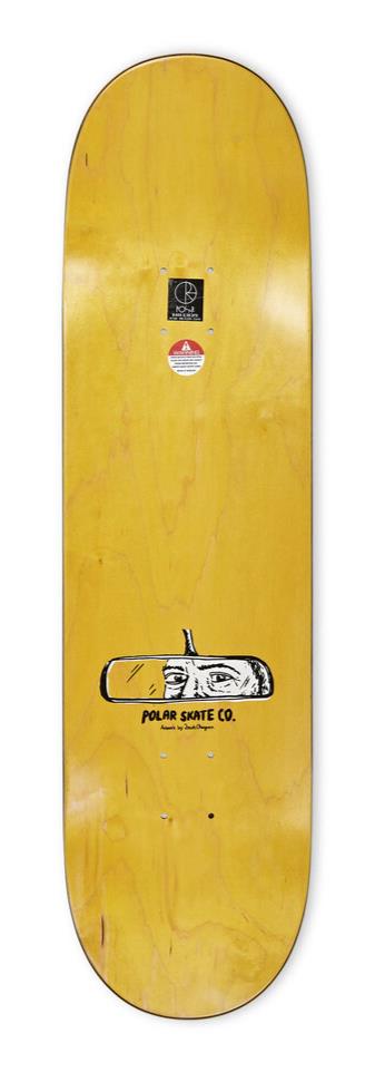 Polar Skateboard Deck OSKAR ROZENBERG Drivers License Yellow 8.625"