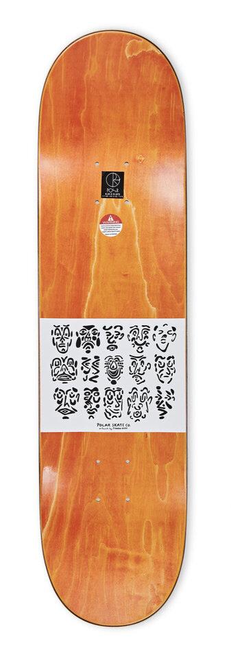 Polar Skateboard Deck SHIN SANBONGI Faces Wheel Wells White 8.25"