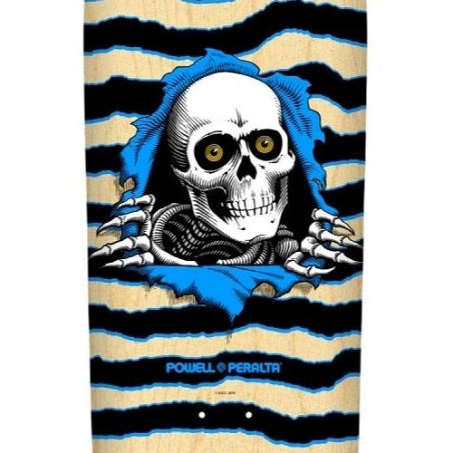 Powell Peralta Skateboard Deck Old School Ripper Nat/Blue 9.89" Reissue