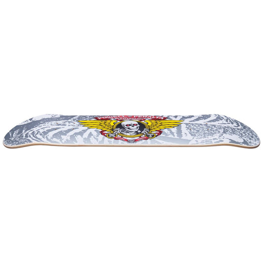 Powell Peralta Skateboard Deck Winged Ripper Silver 8" Birch