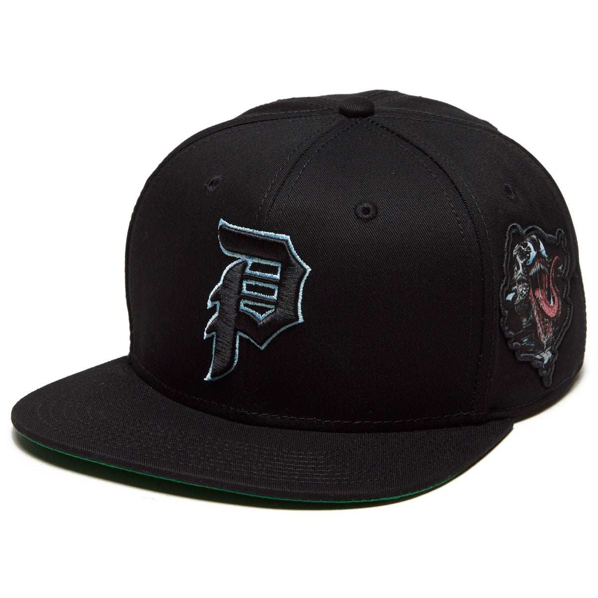 Primitive Skateboard Cap x Marvel Venom Black Snapback Hat