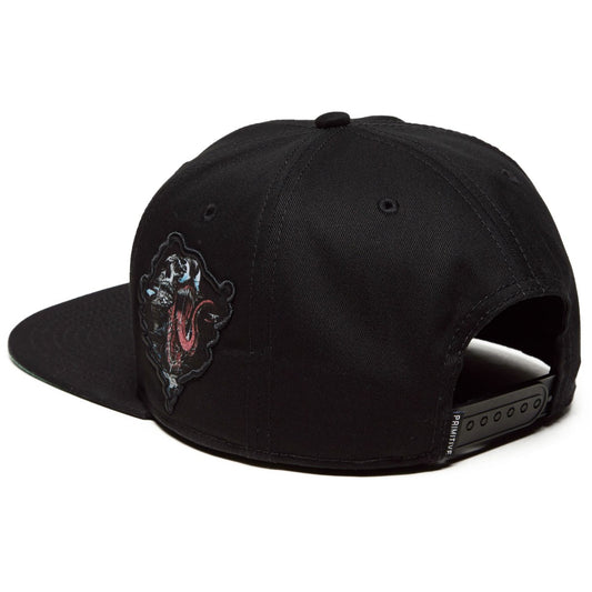 Primitive Skateboard Cap x Marvel Venom Black Snapback Hat