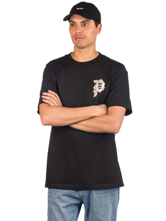 Primitive Skateboard Tee DIRTY P GLITCH Black Mens T-Shirt