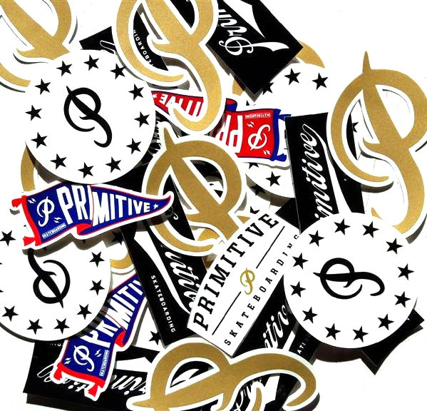 Primitive Skateboards Stickers 5 Pack Assorted Skate decal