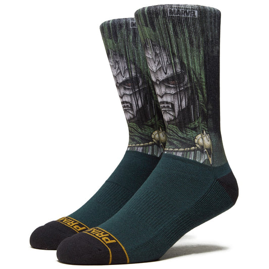 Primitive Socks x Marvel Dr Doom Green Crew ONE SIZE Skateboard Sox