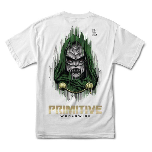 Primitive Tee Marvel Doom White Skateboard T-Shirt
