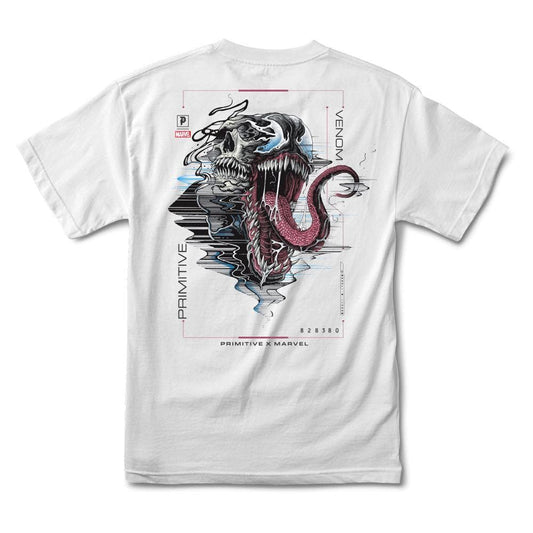 Primitive Tee Marvel Venom White Skateboard T-Shirt