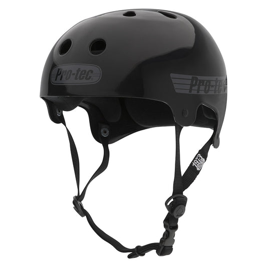 Pro-Tec Helmet Classic Bucky Solid Black Skateboard / Bike Protec Lid