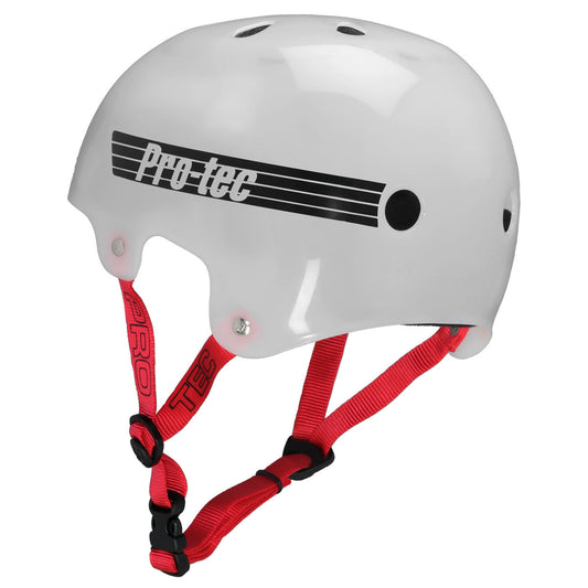 Pro-Tec Helmet Classic Bucky Translucent White Skateboard / Bike Protec Lid