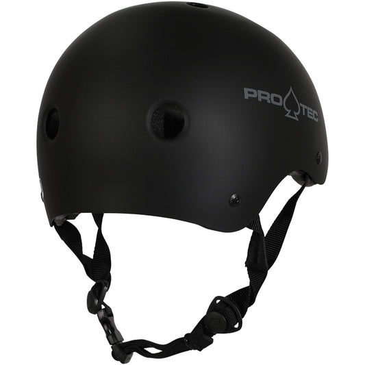 Pro-Tec Helmet Classic Certified Matte Black Skateboard / Bike Protec Lid