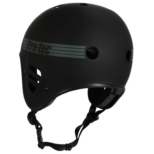 Pro-Tec Helmet Full Cut Certified Matte Black Skateboard / Bike Protec Lid