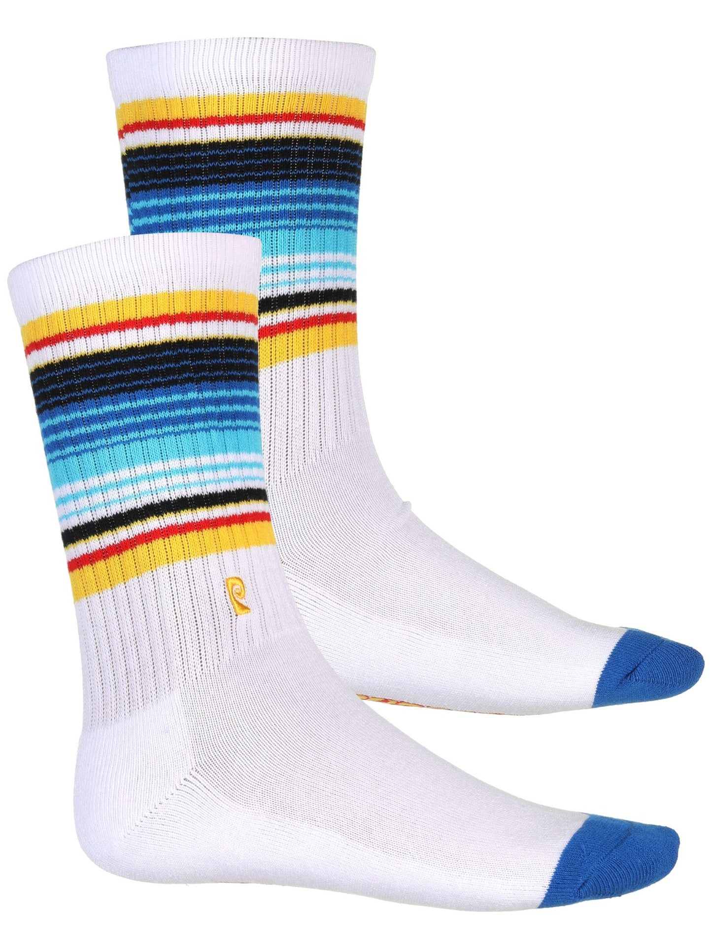 Psockadelic Socks Beach Blanket White Crew OSFM Skateboard Sox