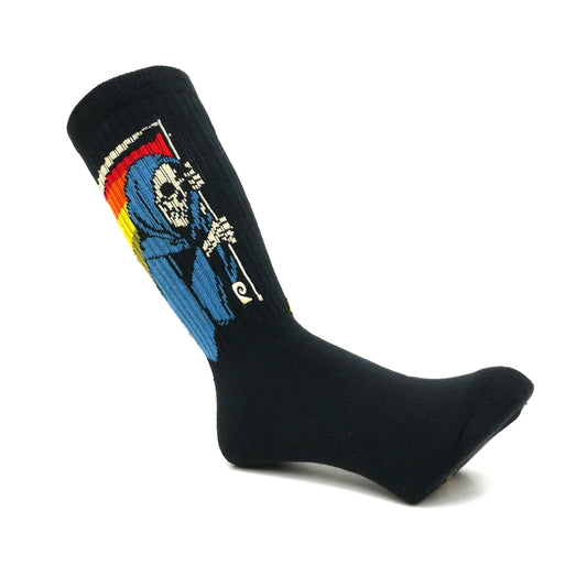 Psockadelic Socks Deathbow Black OSFM Skateboard Sox