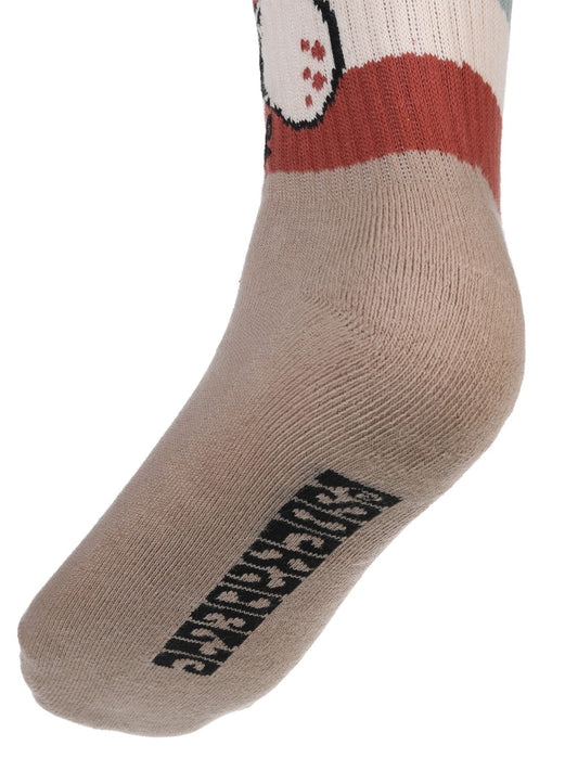 Psockadelic Socks Visual Shrooms Tan Crew OSFM Skateboard Sox