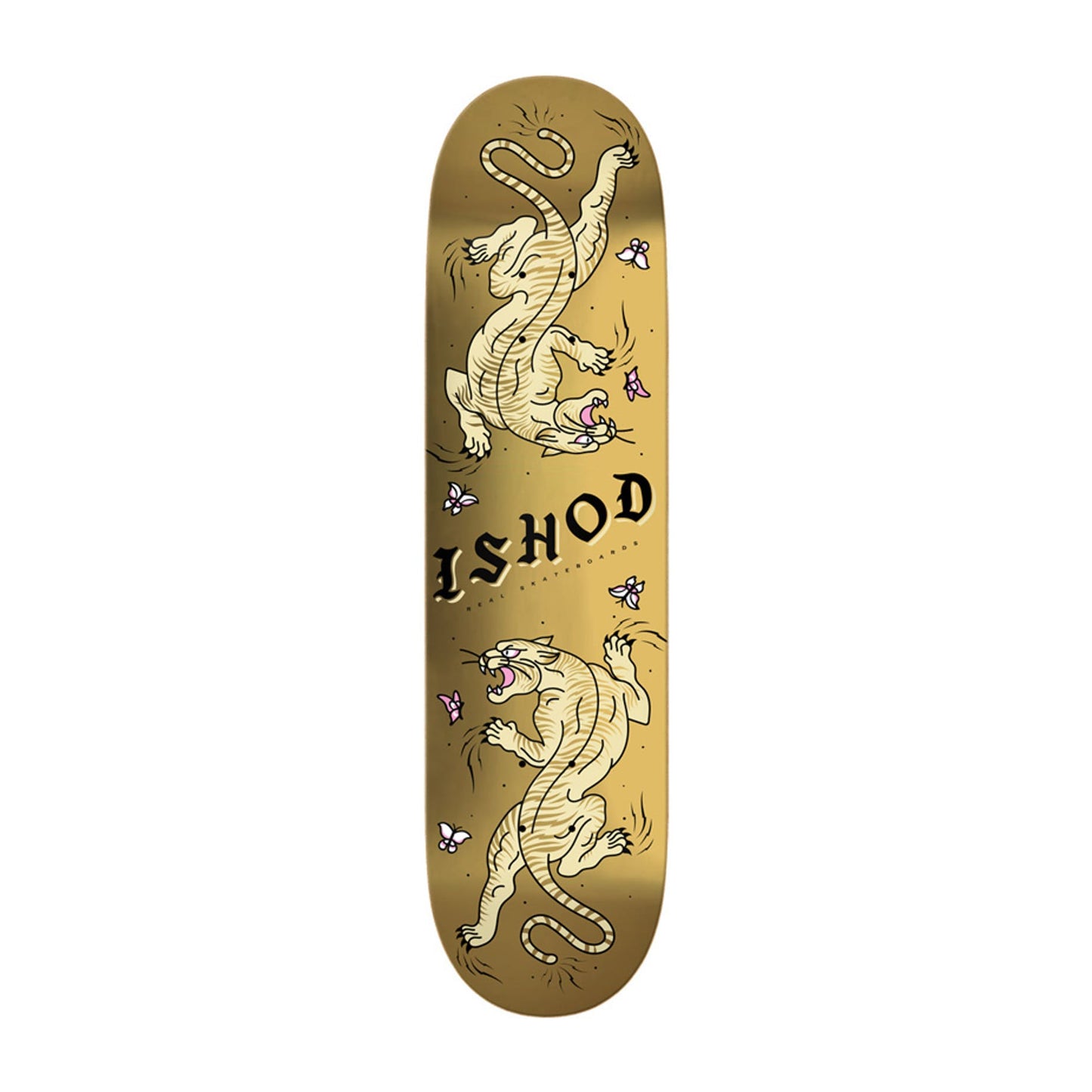 Real Skateboard Deck CAT SCRATCH ISHOD 8.25" Twin Tail