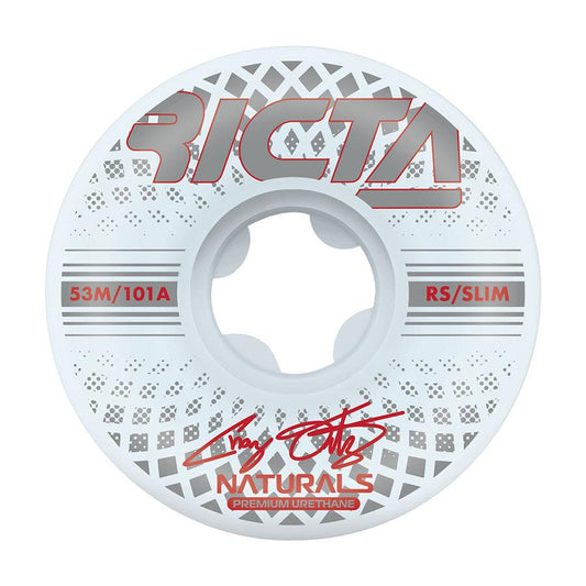 Ricta Skateboard Wheels 53mm Ortiz Reflective Naturals Slim 101a