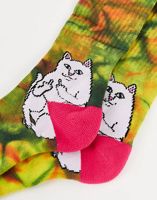 RIPnDIP Socks Lord Nermal Sunburst Mutli OSFM Rip N Dip Skateboard Sox