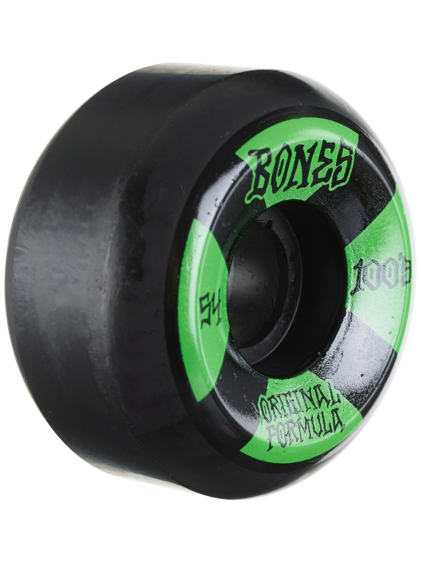 Bones Skateboard Wheels 100's Black 54mm V5 Sidecuts Conical