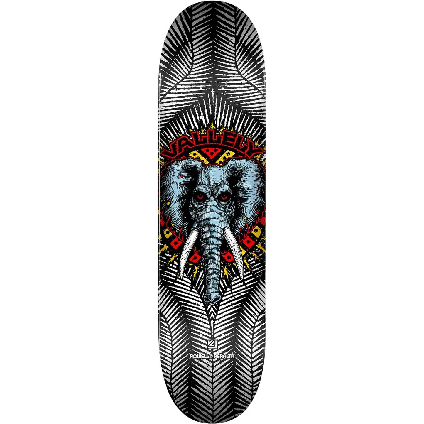 Powell Peralta Skateboard Deck Vallely Grey Elephant 8" Birch