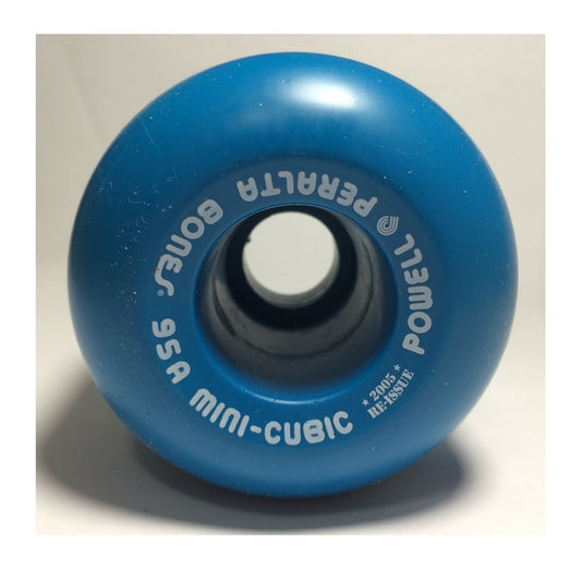 Powell Peralta Skateboard Wheels Bones Mini Cubic Blue 64mm 95a 2005 Reissue