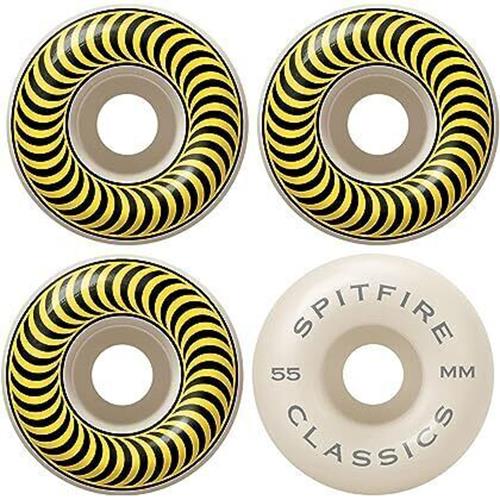Spitfire Wheels Classics 55mm 99d Yellow Swirl
