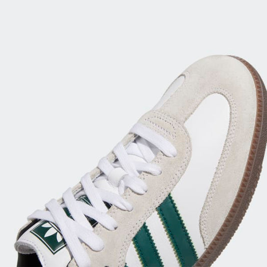 Adidas Shoes Samba ADV White Collegiate Green US Skateboard Sneakers Originals