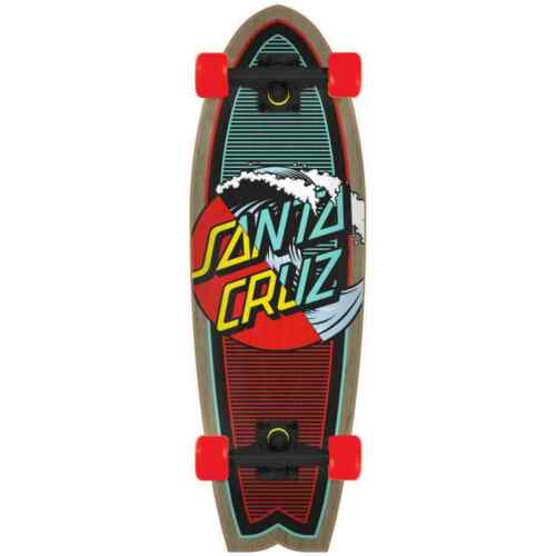 Santa Cruz Complete Skateboard Classic Wave Splice Shark 8.8" x 27" Cruiser