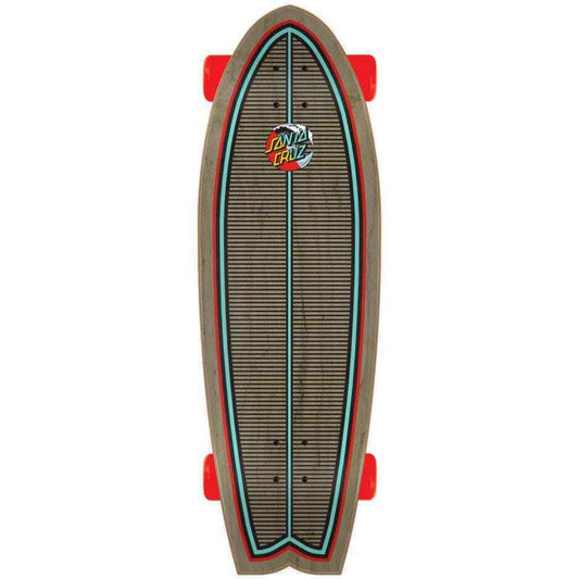 Santa Cruz Complete Skateboard Classic Wave Splice Shark 8.8" x 27" Cruiser