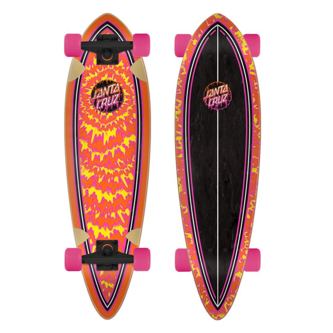 Santa Cruz Complete Skateboard Toxic Dot Pintail 9.2" x 33" Cruiser