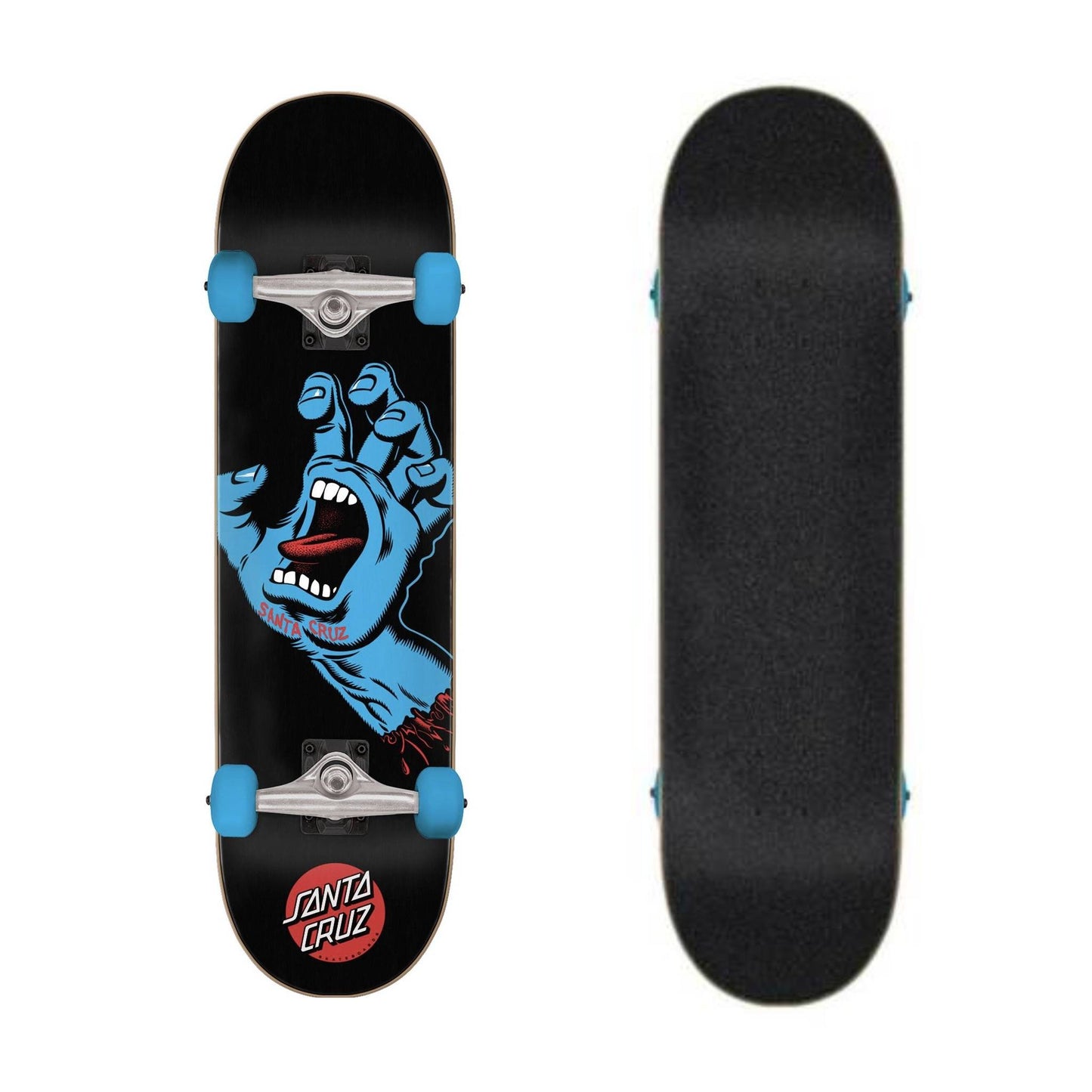 Santa Cruz Skateboard Complete Screaming Hand Full Black 8" Pre-Assembled