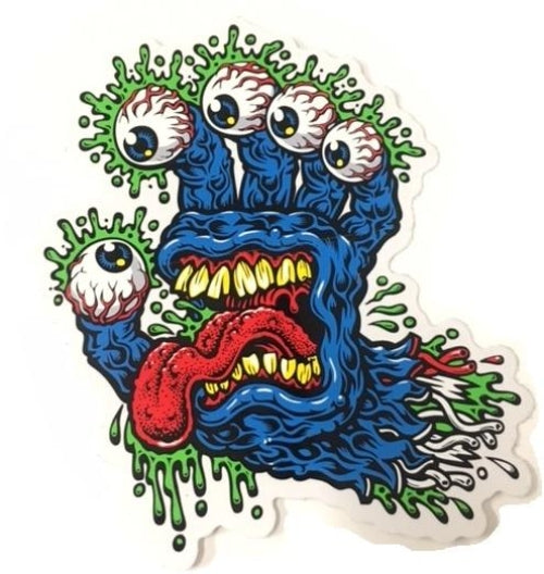 Santa Cruz Skateboards Stickers 5 Pack Gnar Screaming Hand Skate decal