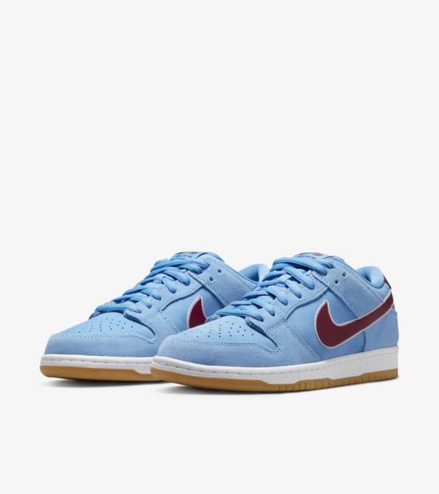 Nike Sb Shoes Dunk Low Pro Phillies Valour Blue Team Maroon Us Size Sneakers