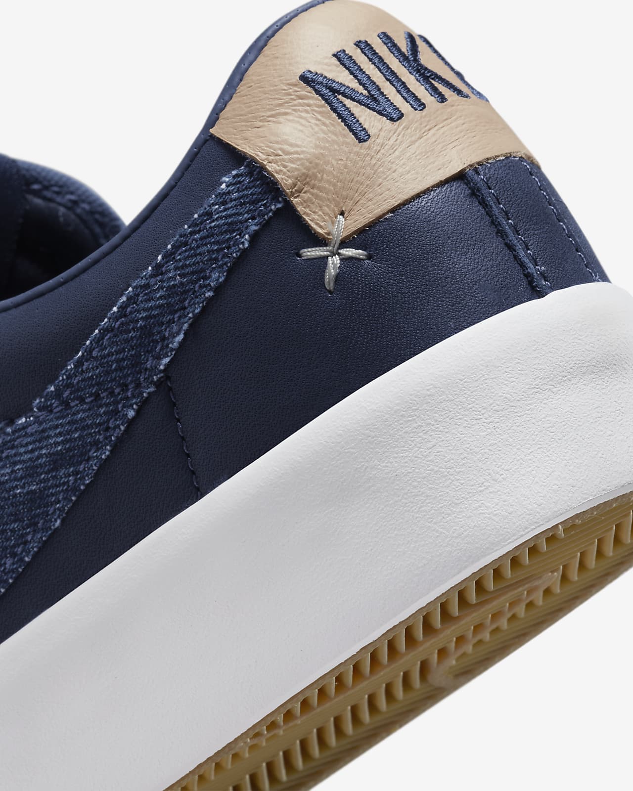 Nike SB Shoes Blazer Low Pro GT Premium Midnight Navy Denim Skate Sneakers