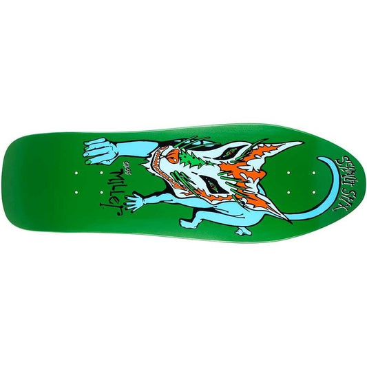 Schmitt Stix Skateboards Deck Chris Miller Dog Large Green Dip 10" Reissue