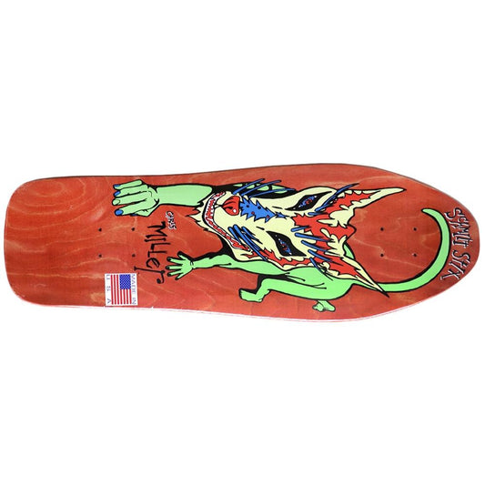 Schmitt Stix Skateboards Deck Chris Miller Dog Large Red Stain 10" Reissue