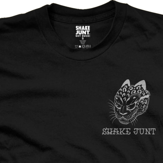 Shake Junt Tee Devilock Black Skateboard T-Shirt Art By Nate Fierro